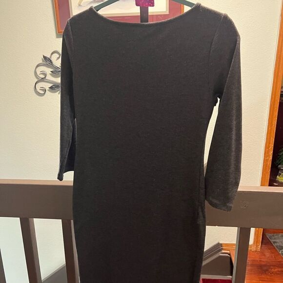 H&M Gray Elegant Dress Size Medium #102 - Picture 4 of 6